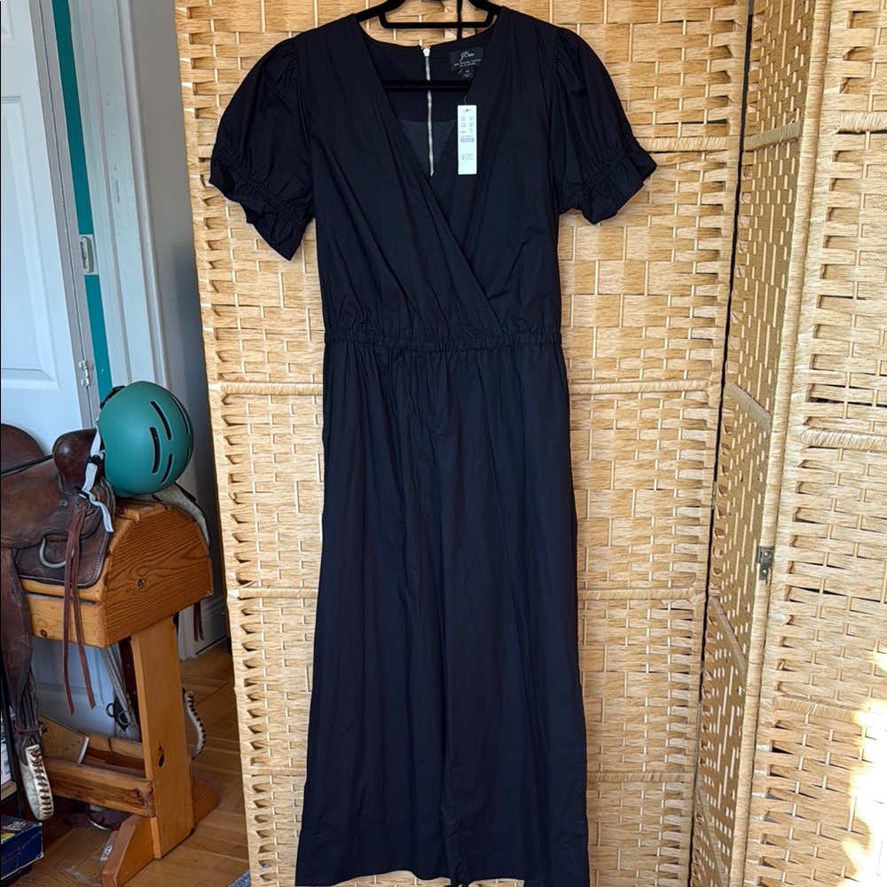 Fun NWT J. Crew short sleeve tie back jumpsuit sz 10